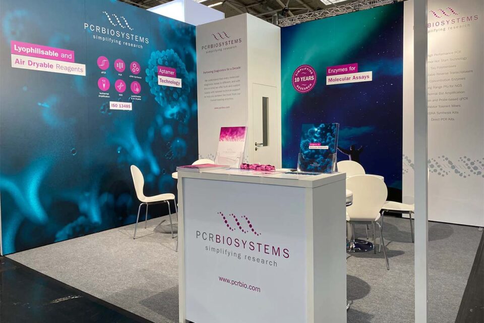 A picture of PCR Biosystems booth at Analytica