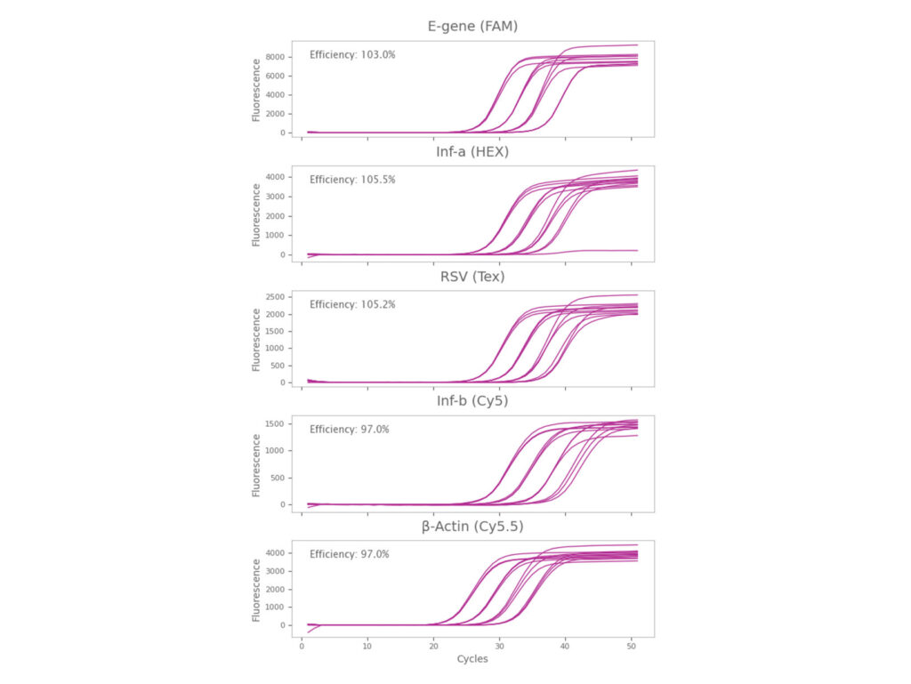 Pentaplex RNA detection